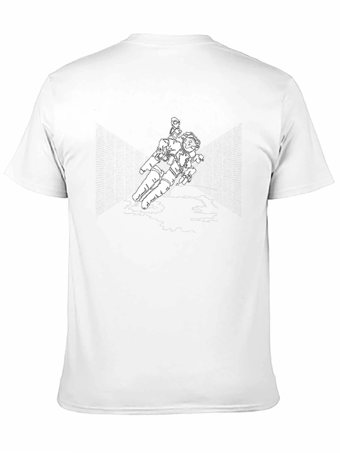 Black Astronaut Graphic Tee - Black Unisex Shirt view 11