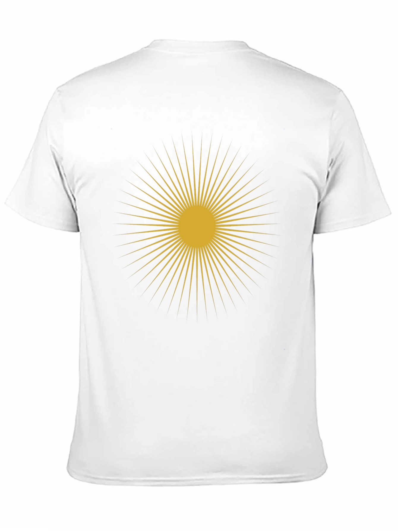 Black Golden Sunburst Graphic Tee view 11