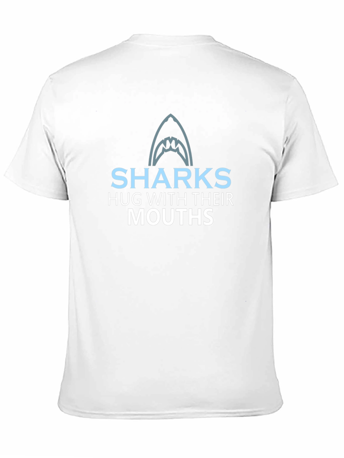 Black Sharks Hug With Their Mouths Graphic T-Shirt view 11