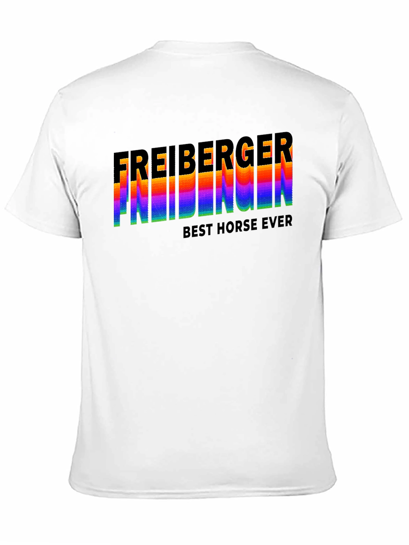 Black Freiberger Best Horse Ever Graphic T-Shirt view 11
