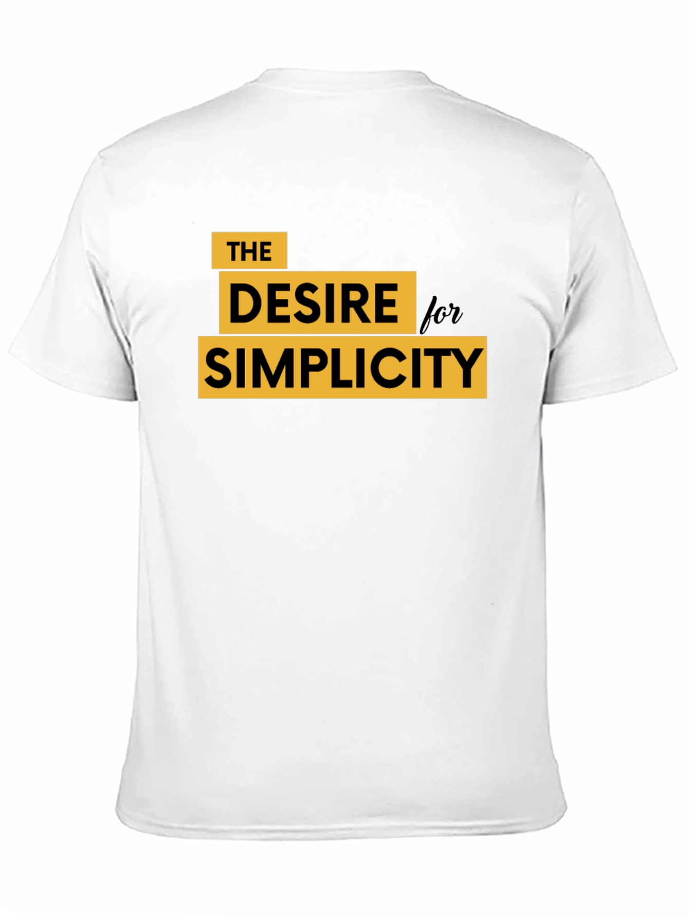 Black Desire for Simplicity Graphic Tee - Black view 11