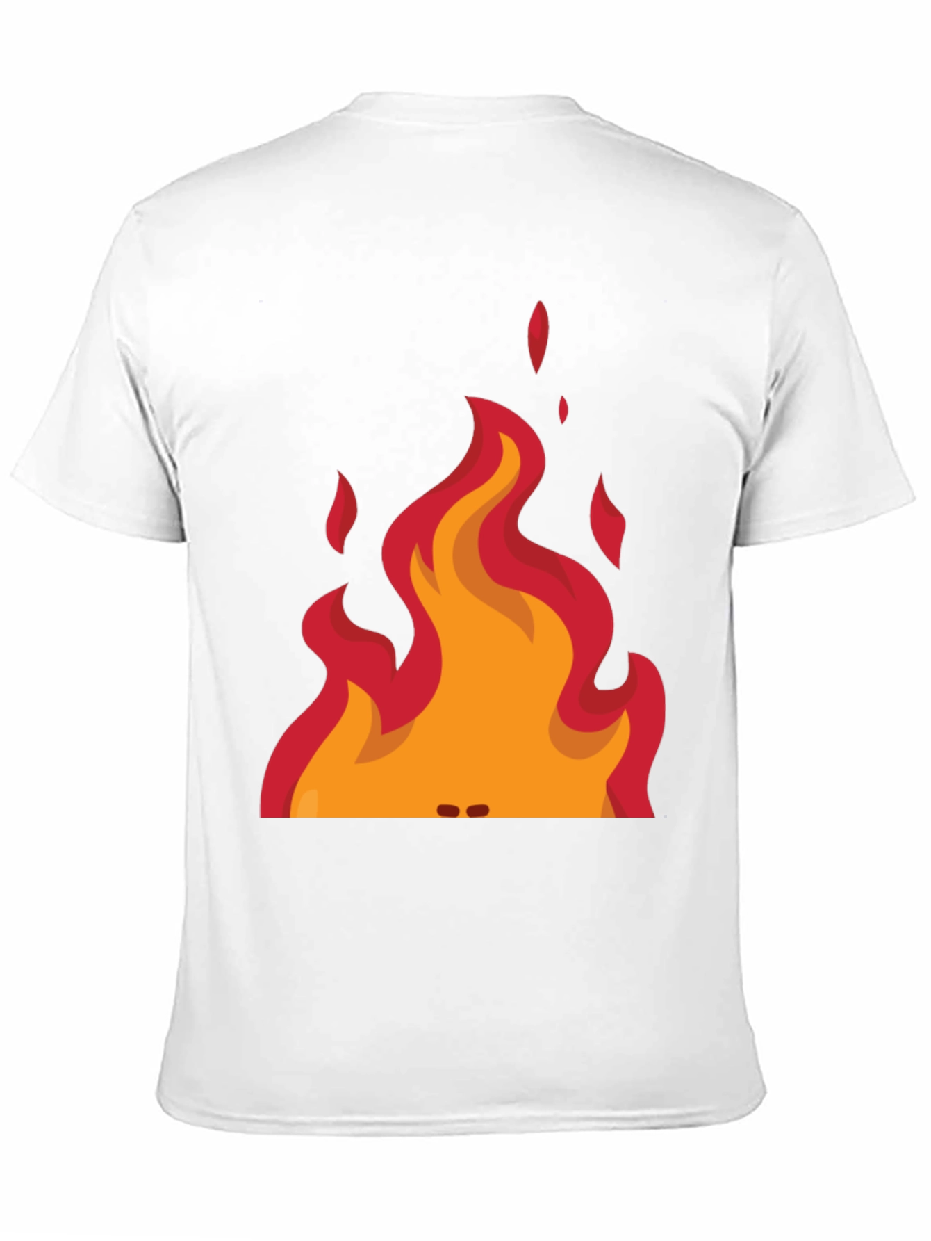 Black Flame Graphic Tee - Black Cotton T-Shirt view 11