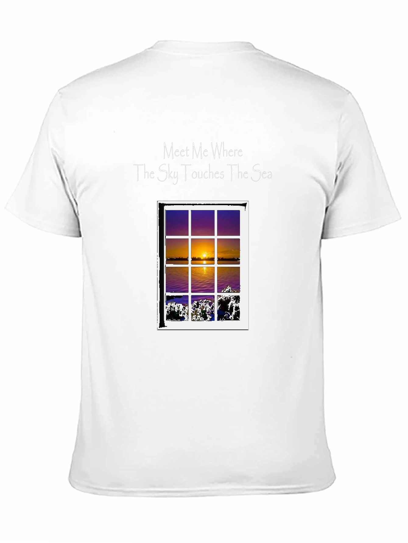 Black Meet Me Where Sky Touches Sea T-Shirt view 11