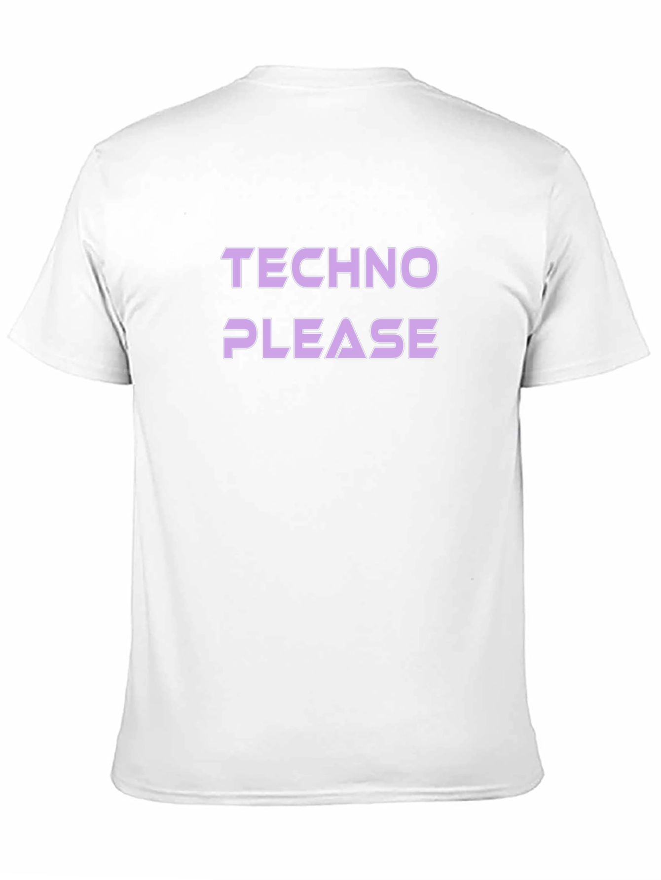 Black Techno Please Black T-Shirt view 11
