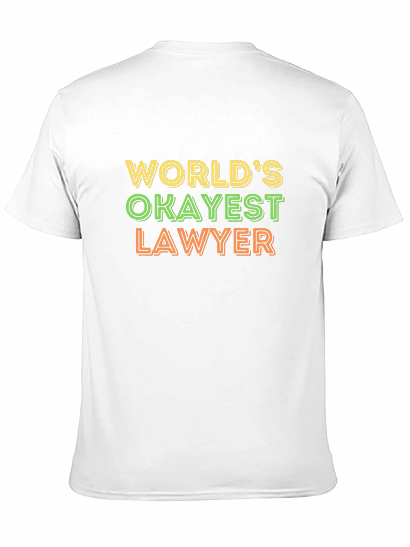 Black World's Okayest Lawyer T-Shirt - Funny Law Profession Tee view 11