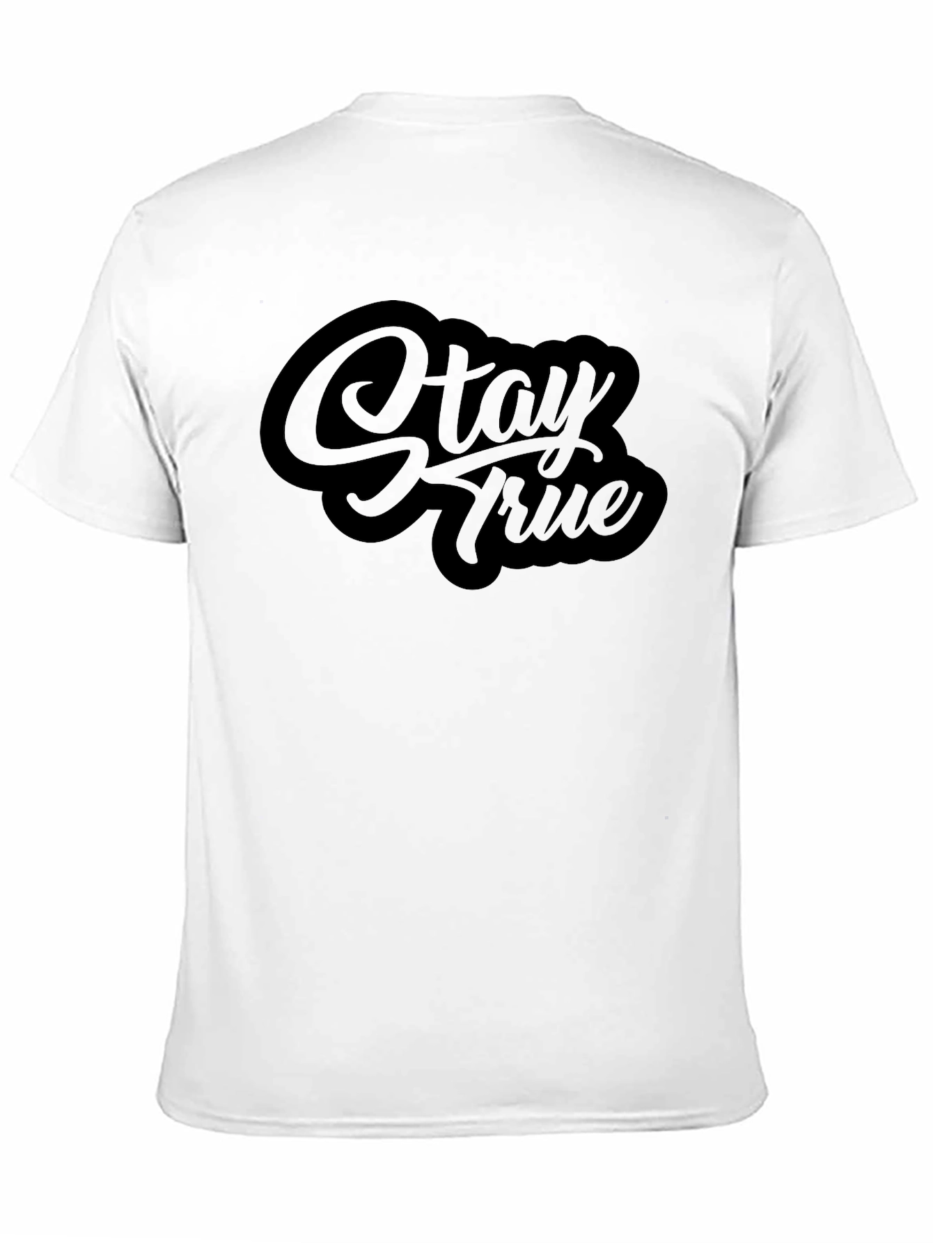 Black Stay True Black Graphic Tee - Stylish Casual Wear view 11