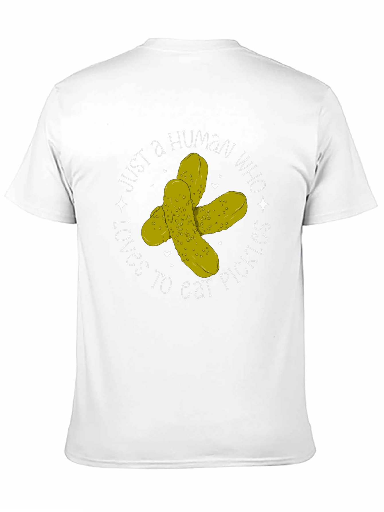 Black Pickle Lover T-Shirt - Human Who Loves Pickles view 11