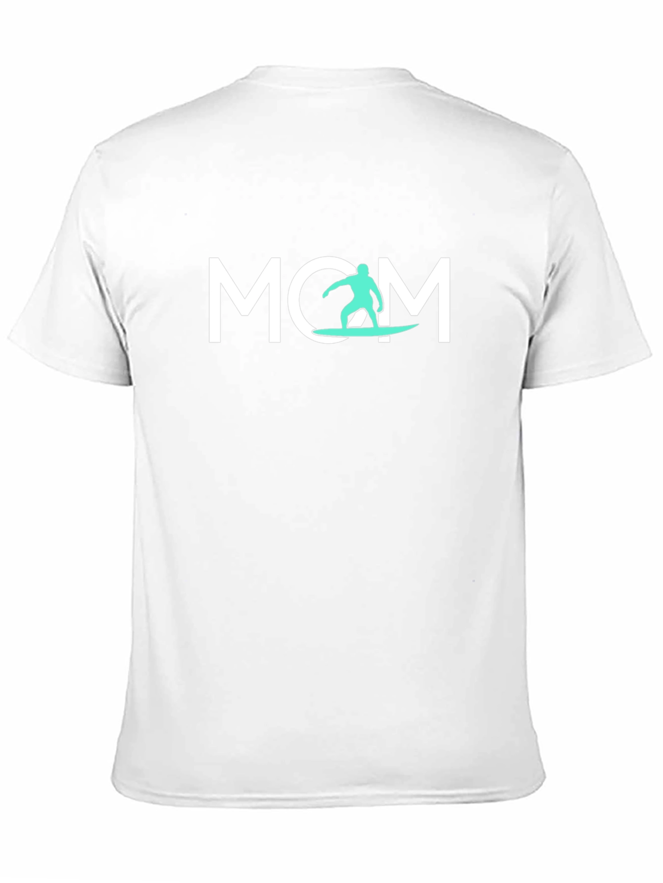 Black Surfing Mom T-Shirt - Cool Graphic Tee view 11