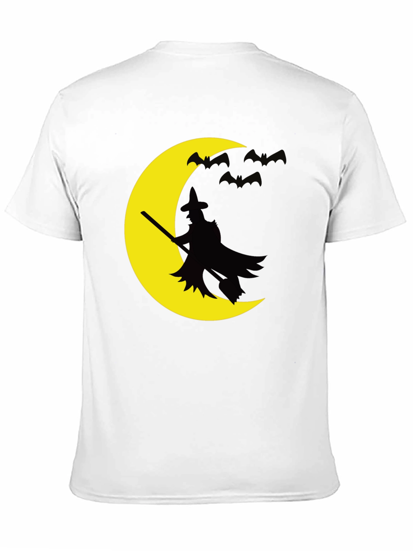 Black Halloween Witch Moon Graphic T-Shirt view 11