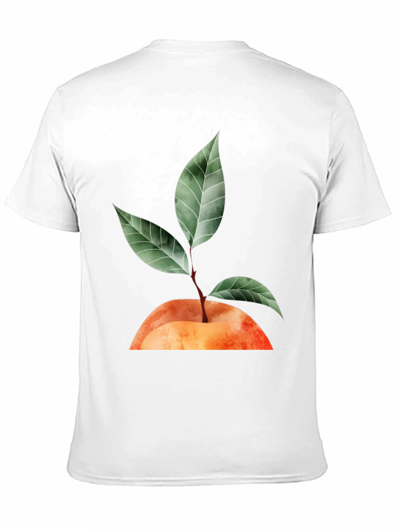 Black Peach Plant Graphic T-Shirt - Unisex Casual Tee view 11