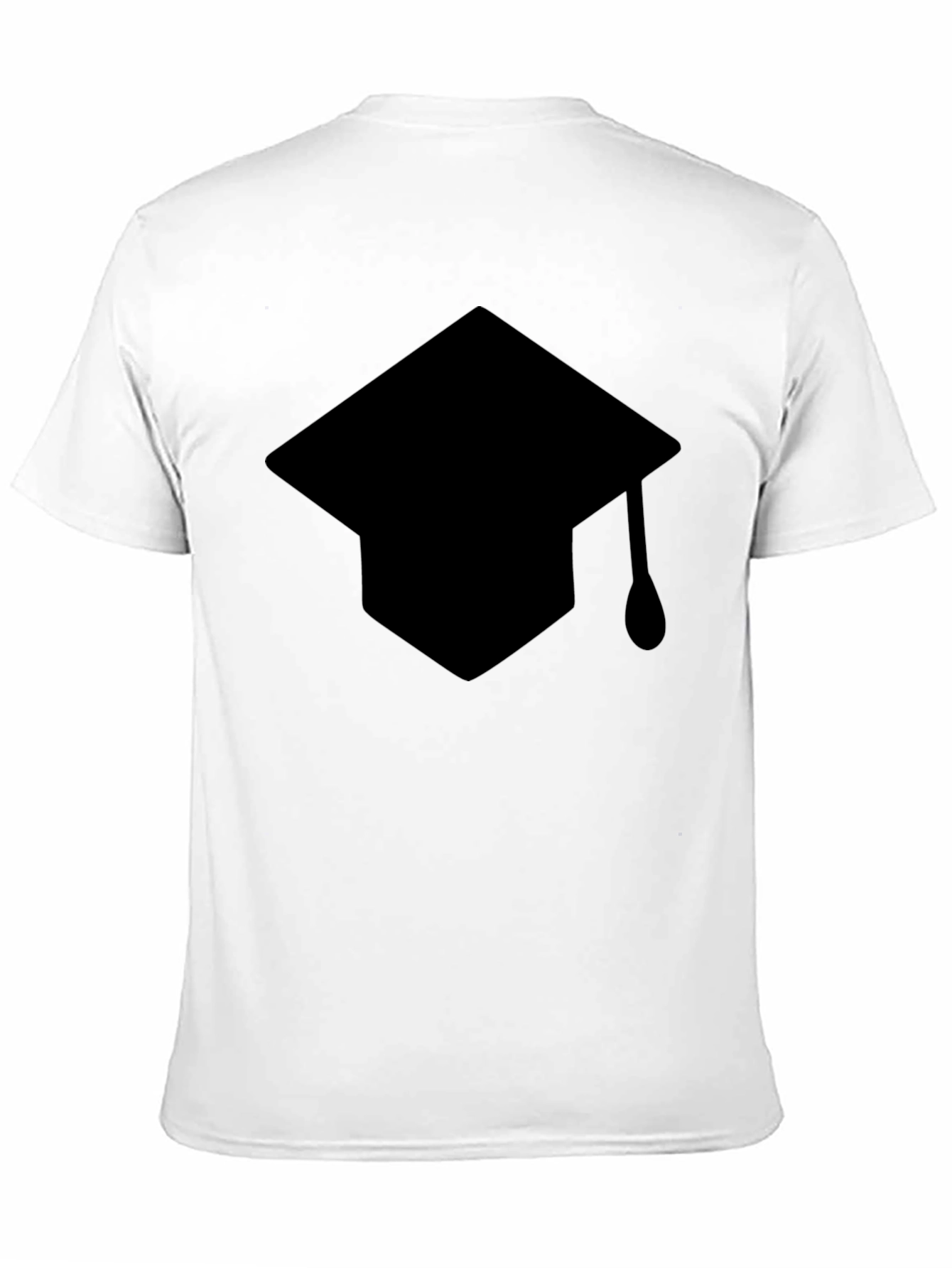 Black Graduation Cap Graphic T-Shirt - Black view 11