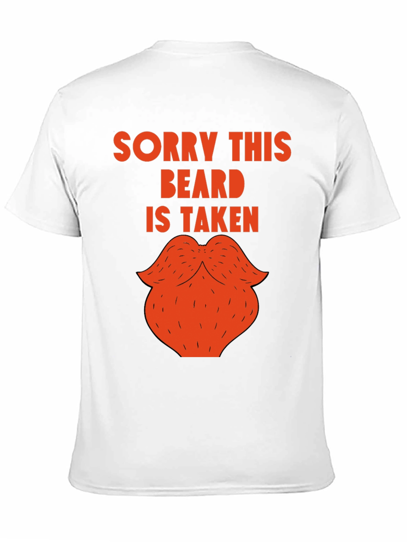 Black Sorry This Beard Is Taken Funny Graphic Tee view 11