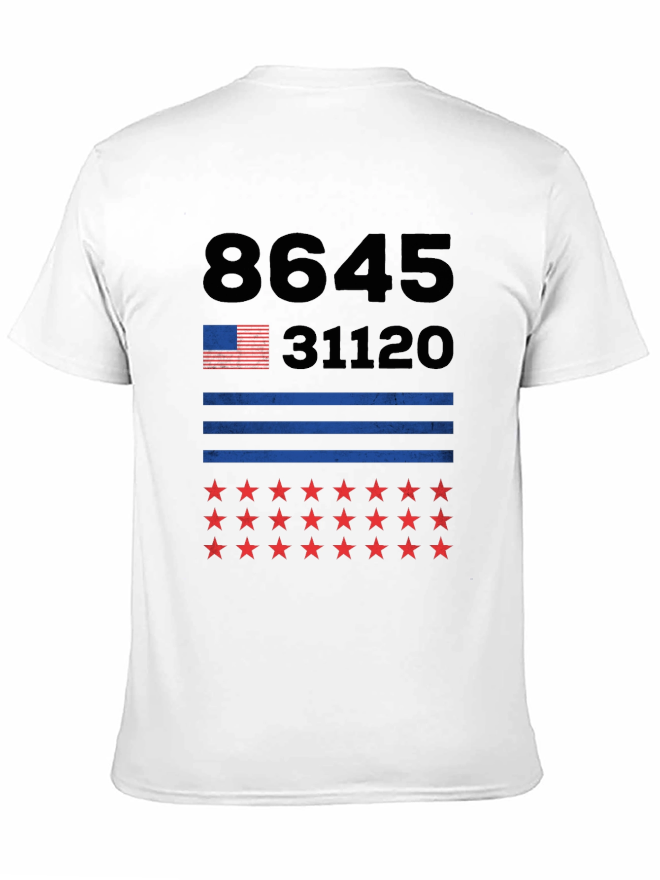 Black 8645 31120 Stars & Stripes Graphic Tee view 11
