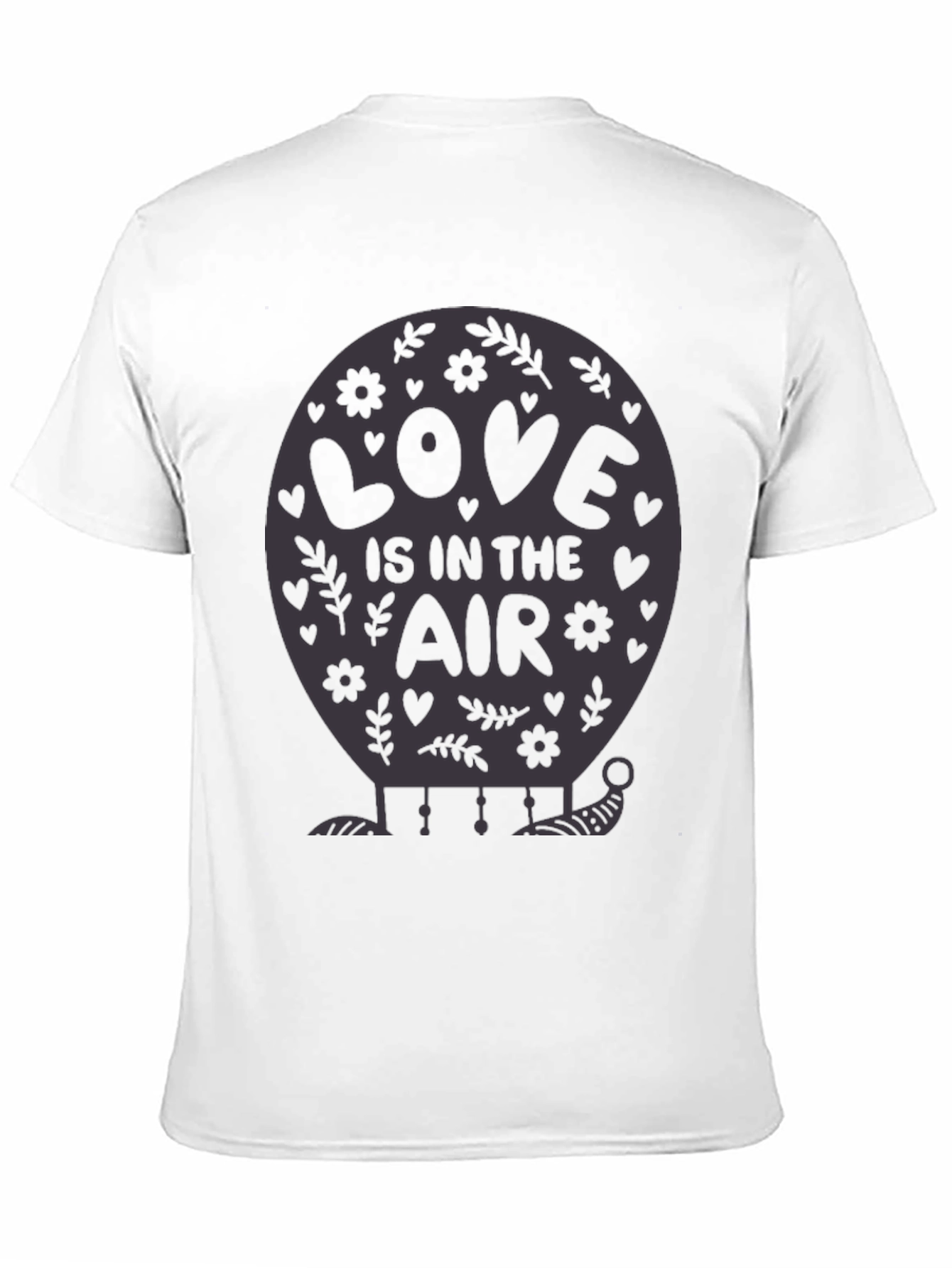 Black Love is in the Air Balloon Graphic Tee view 11