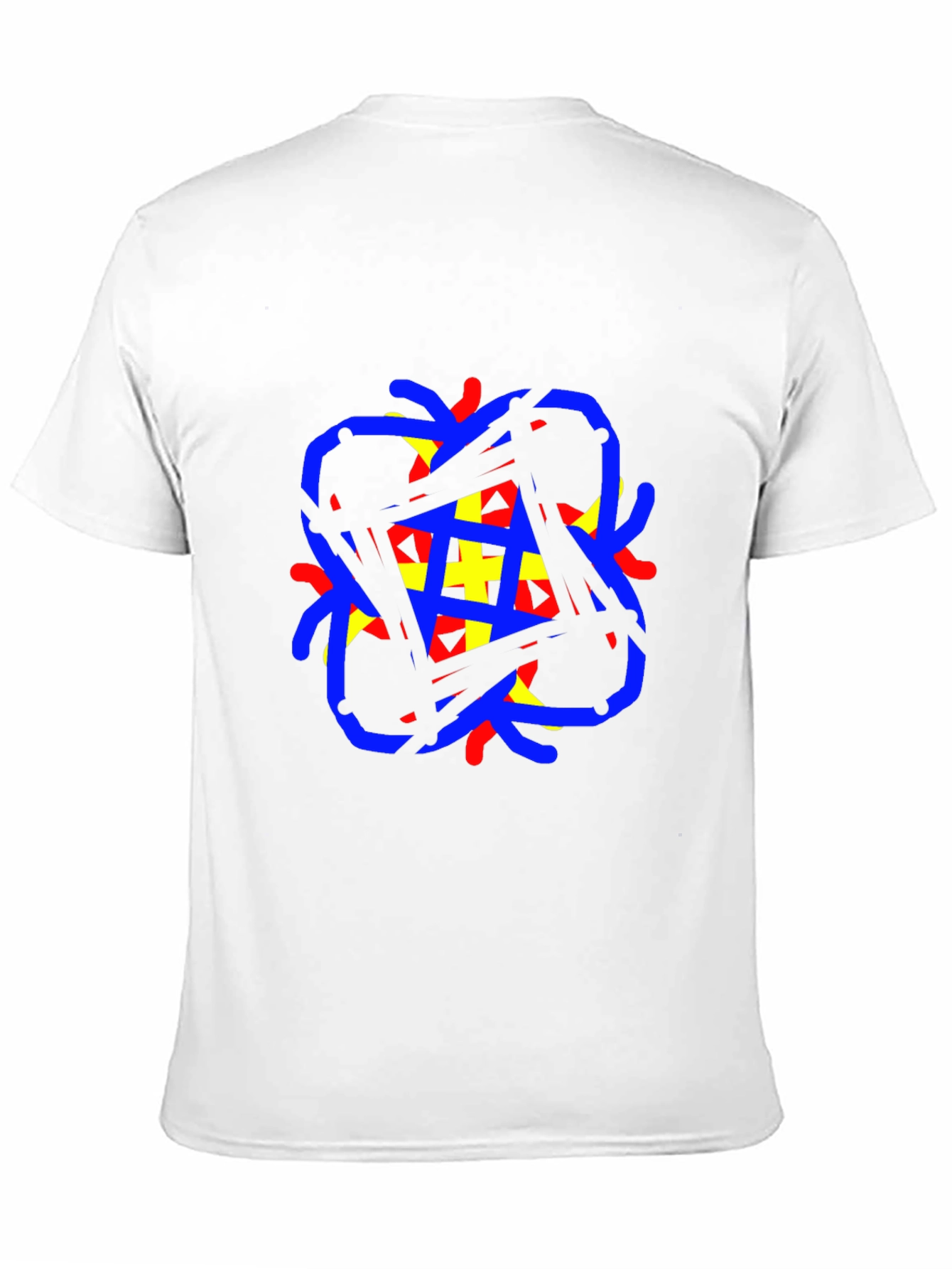 Black Abstract Graphic Black T-Shirt view 11