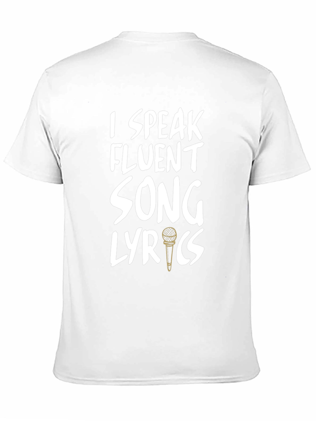 Black I Speak Fluent Song Lyrics Black T-Shirt view 11