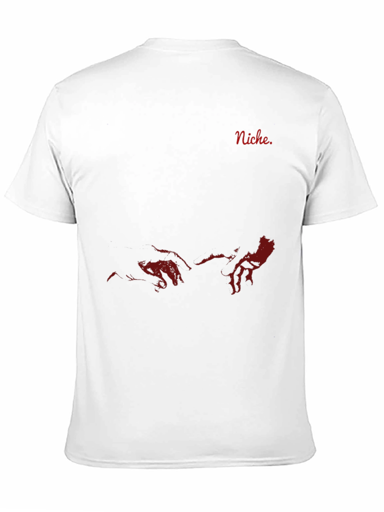 Black Niche Red Graphic Print Black T-Shirt view 11