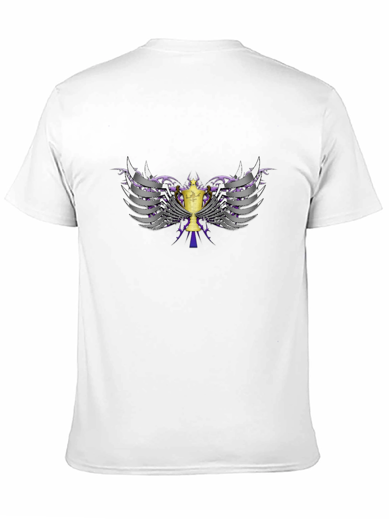 Black Winged Trophy Black T-Shirt view 11