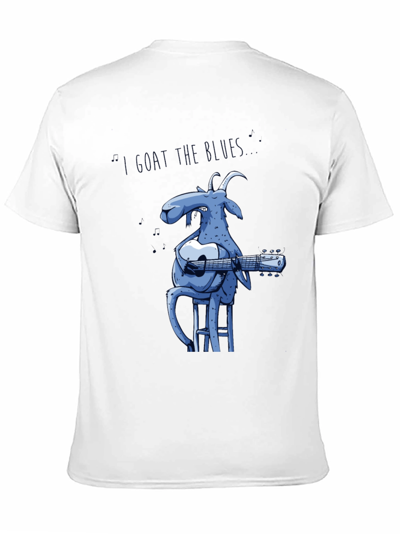 Black I Goat the Blues T-Shirt - Funny Musician Tee view 11