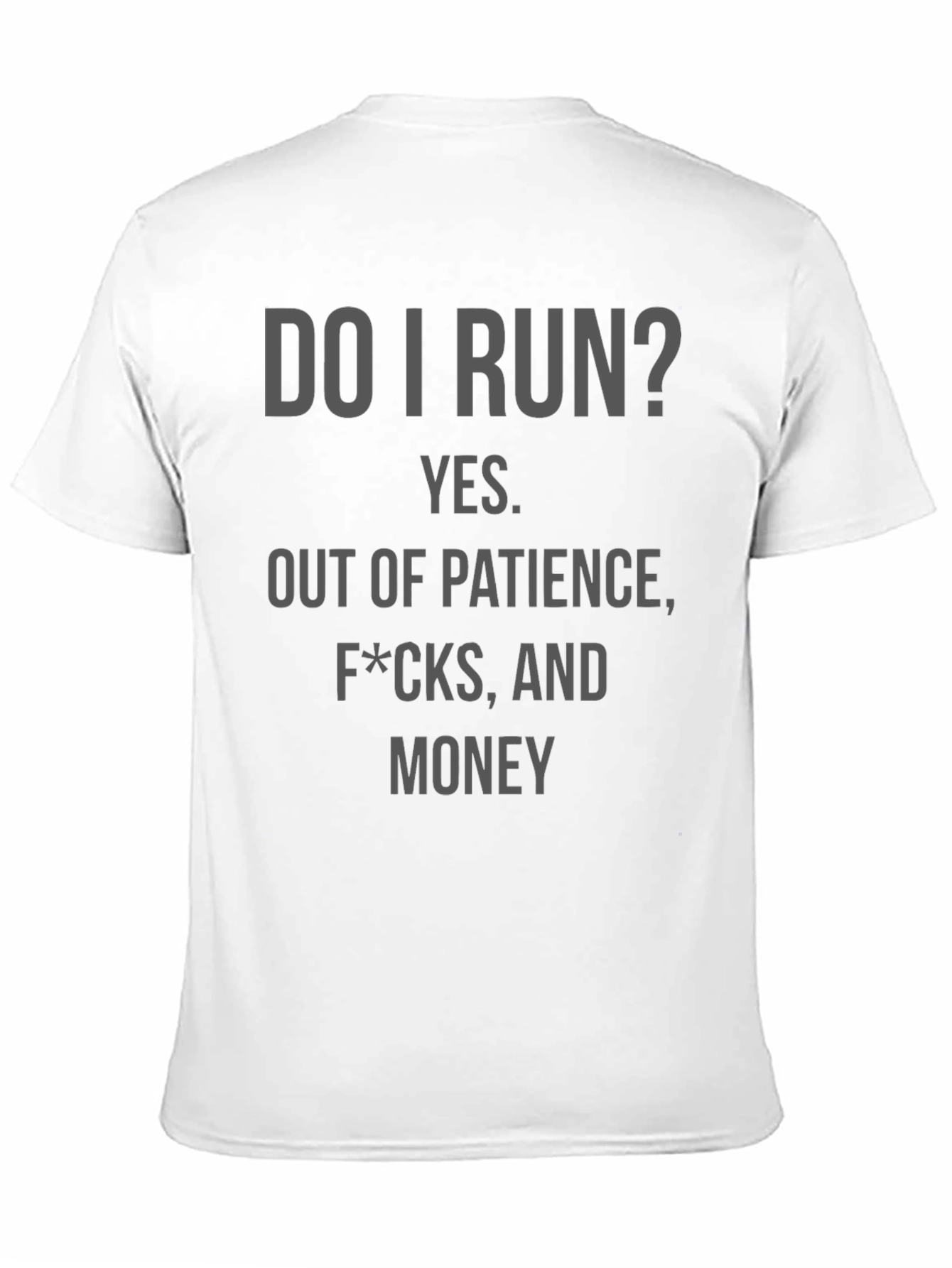 Black Do I Run? Graphic T-Shirt view 11