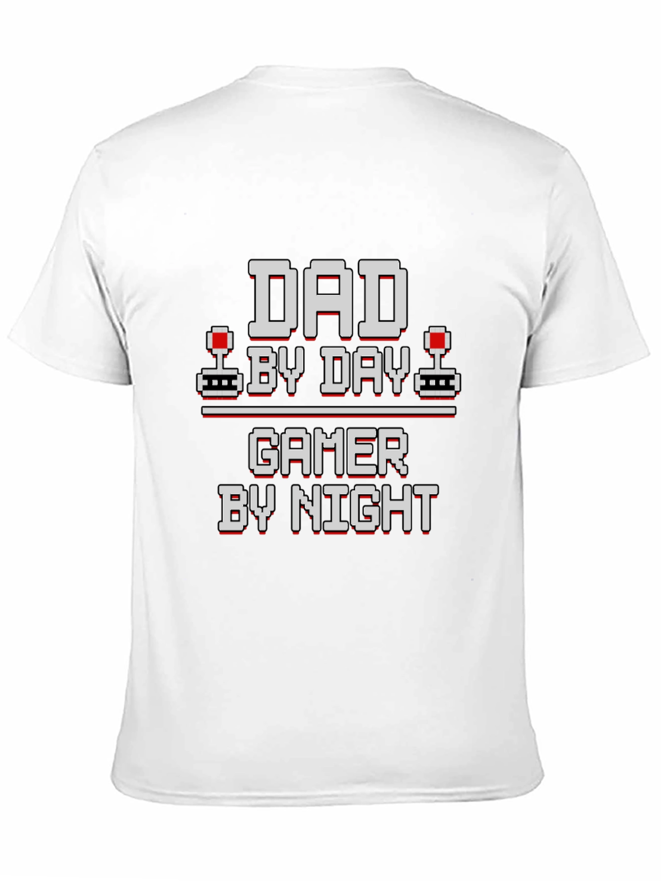 Black Dad By Day Gamer By Night Black Graphic Tee view 11