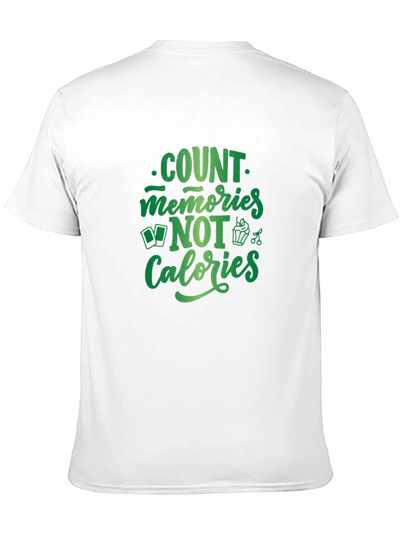 Black Count Memories Not Calories T-Shirt view 11