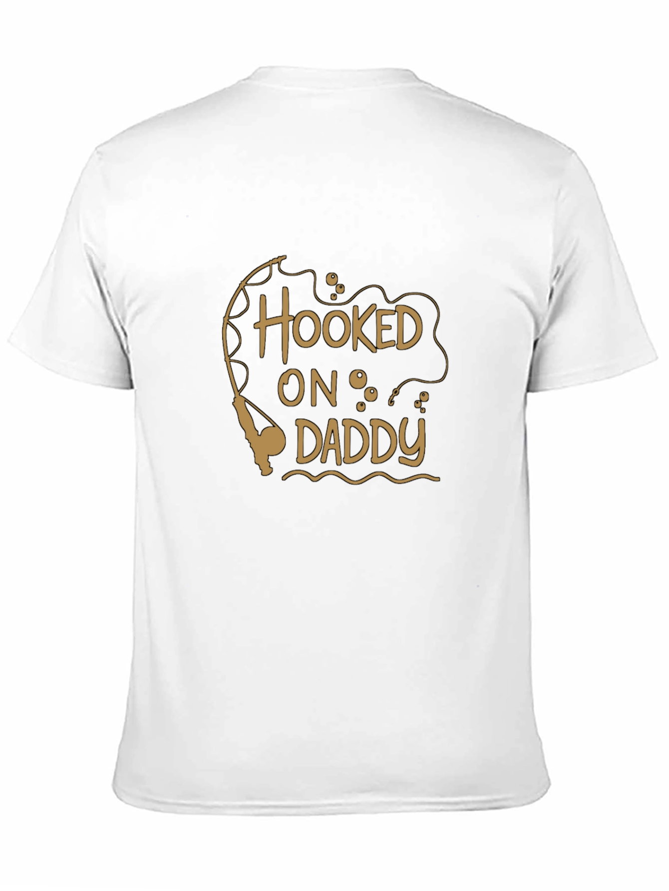 Black Hooked on Daddy Men's Graphic Tee view 11