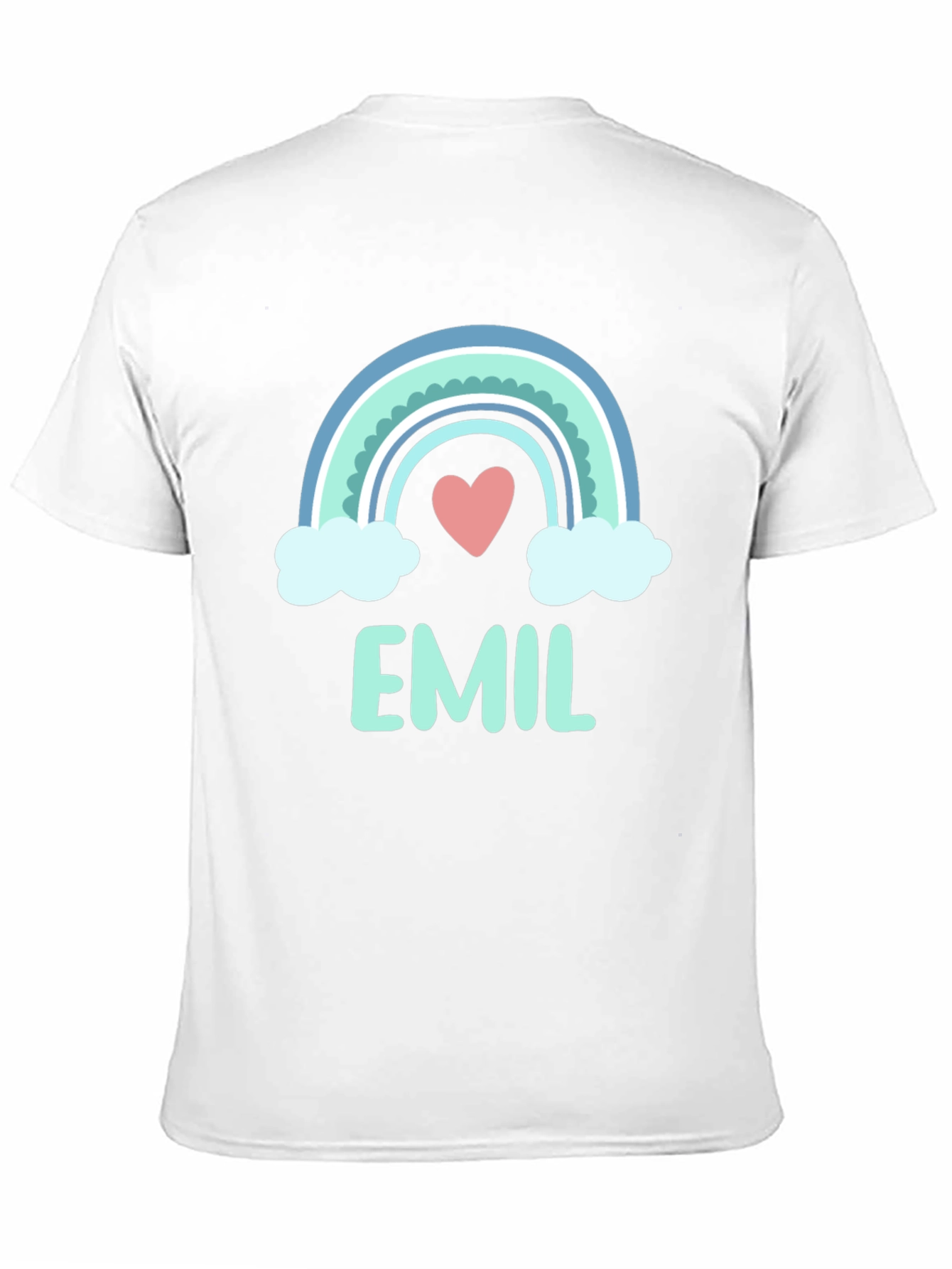 Black Emil Rainbow Heart T-Shirt view 11