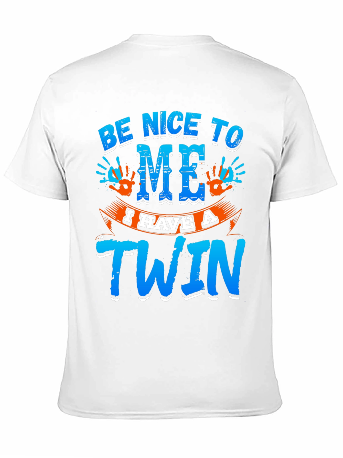 Black Be Nice To Me I Have A Twin Black T-Shirt view 11