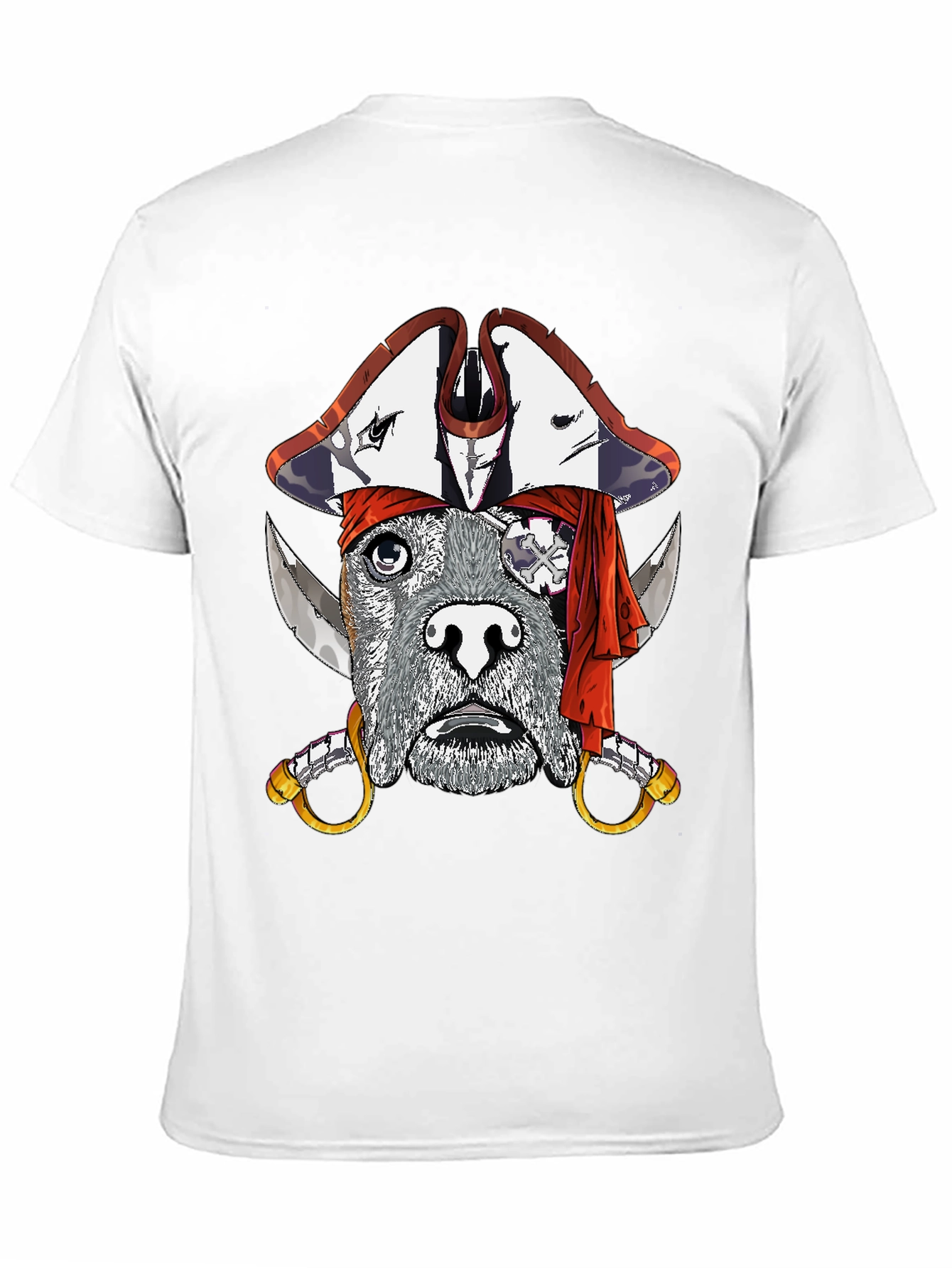 Black Dog Pirate Graphic T-Shirt - Black view 11