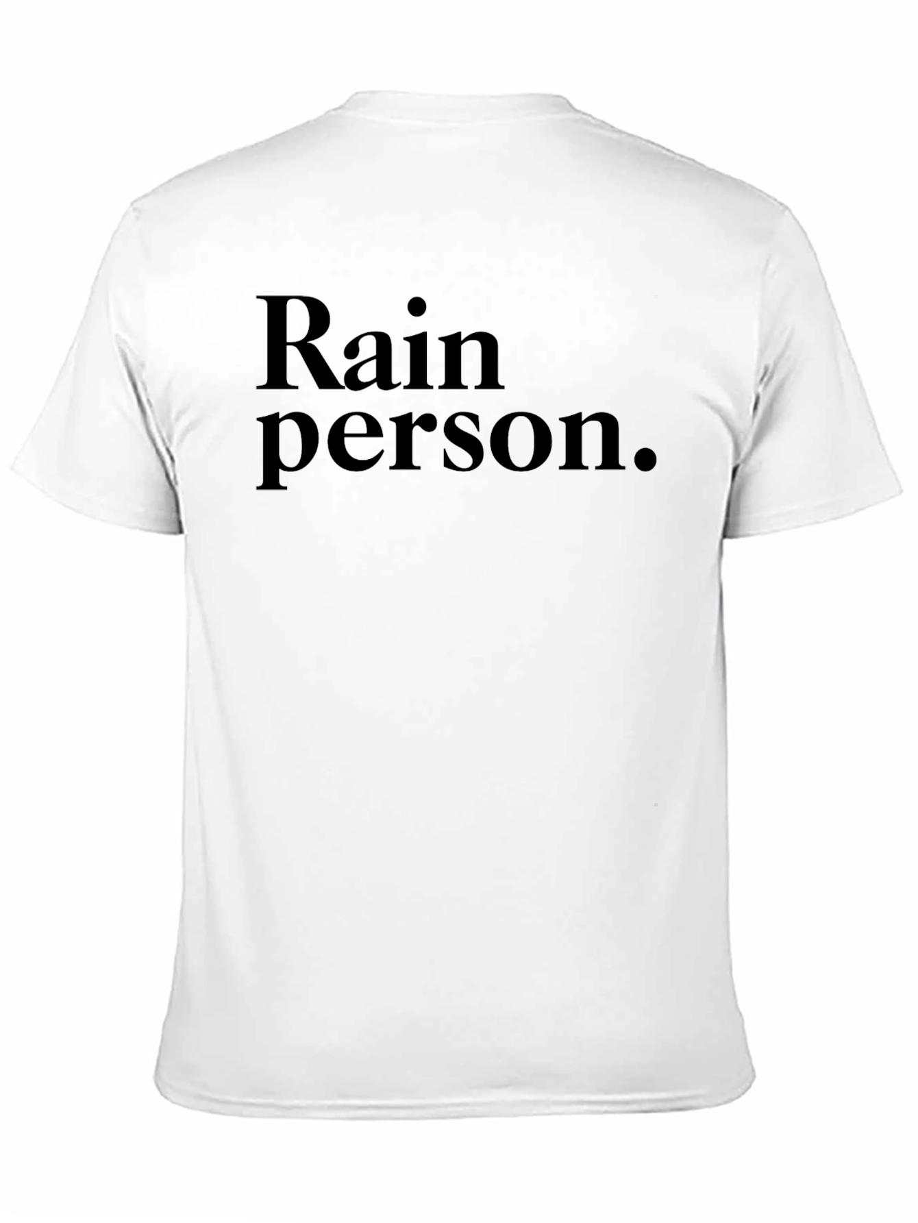 Black Rain Person Black T-Shirt view 11