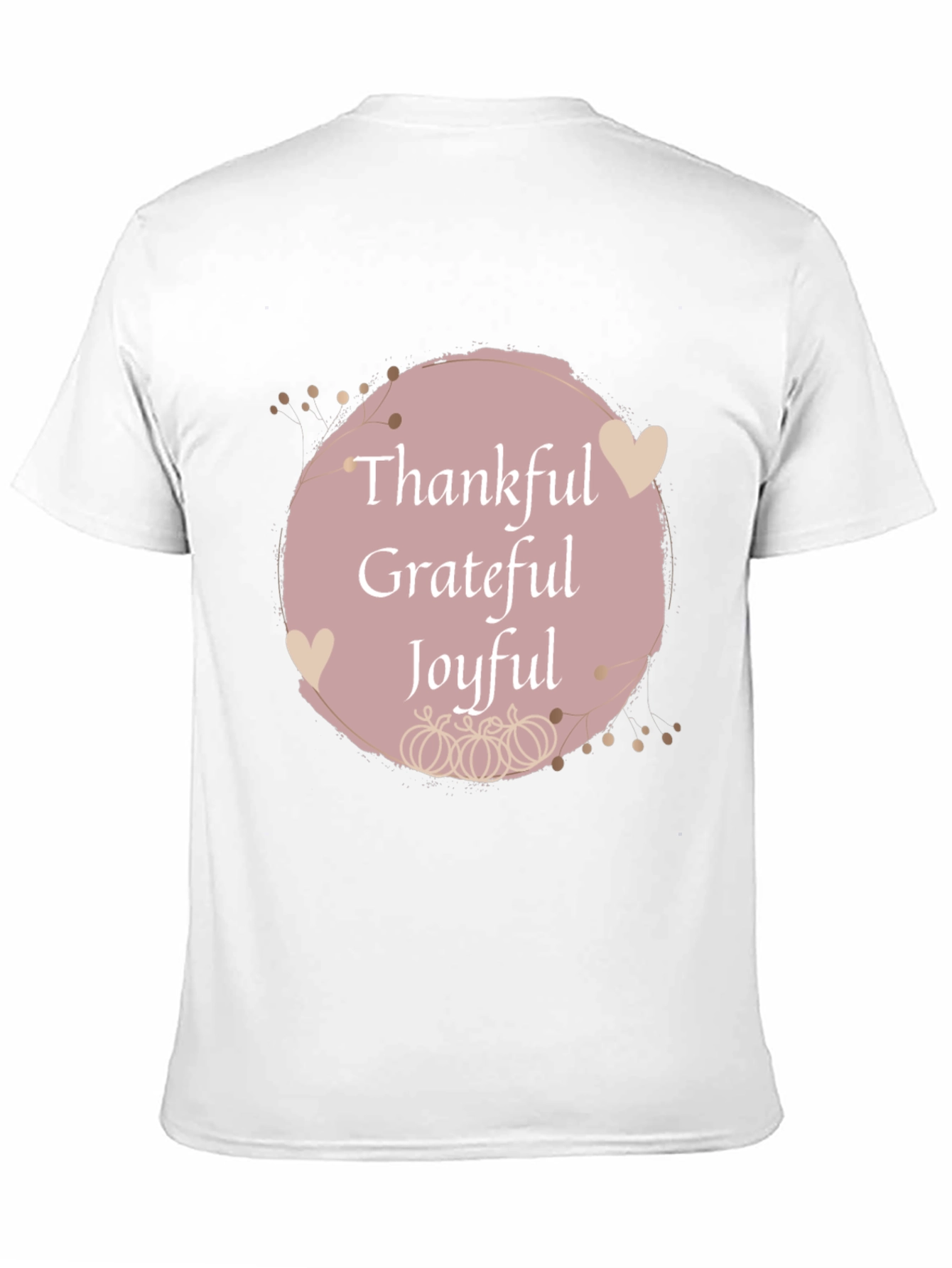 Black Thankful Grateful Joyful Fall T-Shirt view 11
