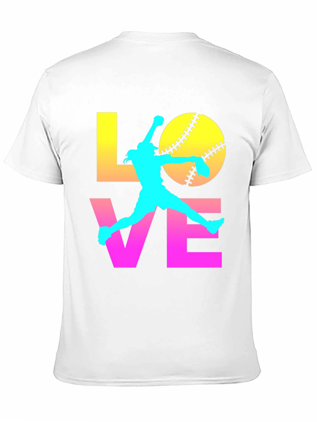 Black Softball Love Graphic Tee view 11