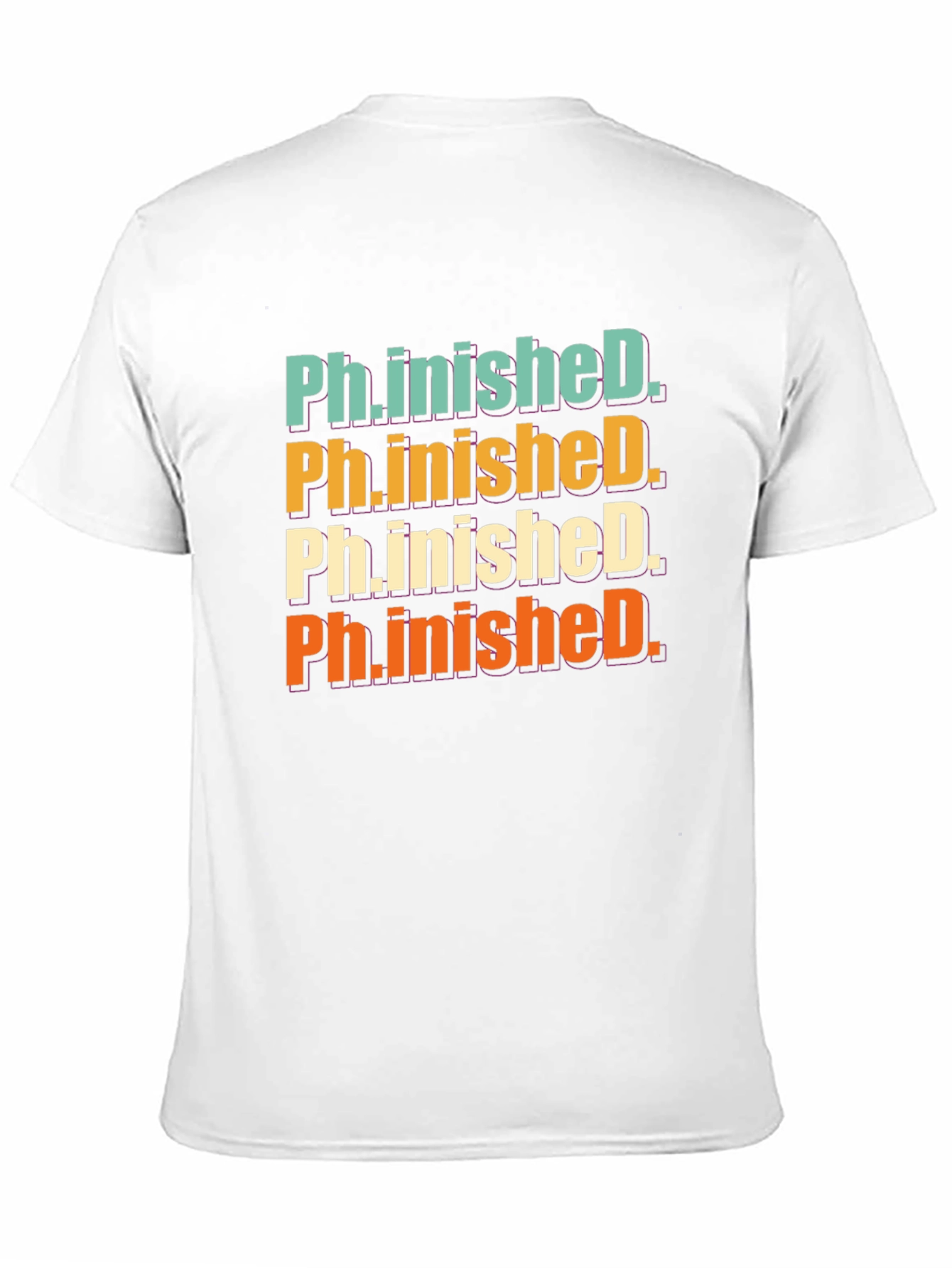 Black Ph.inished. Graphic T-Shirt - Graduation Gift view 11