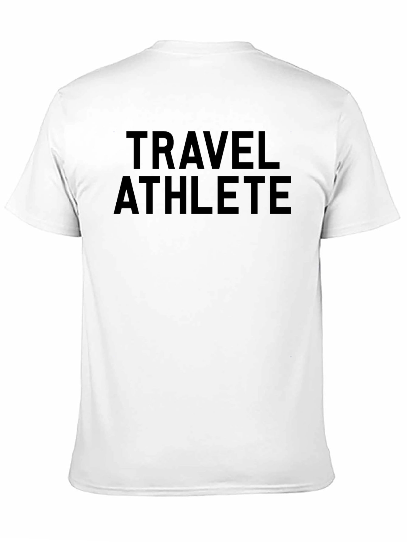 Black Travel Athlete Black Graphic T-Shirt view 11
