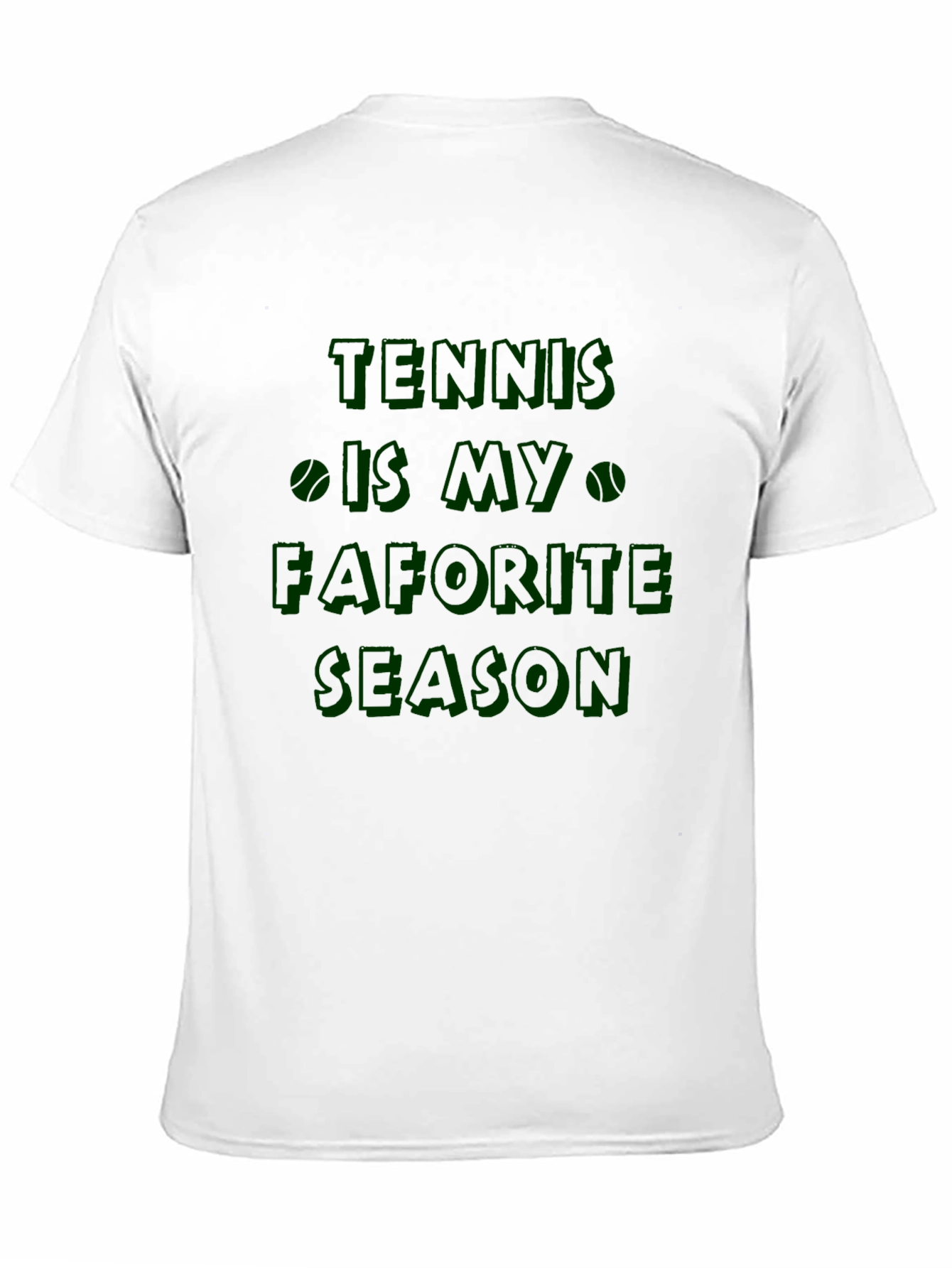 Black Tennis is My Favorite Season Black T-Shirt view 11