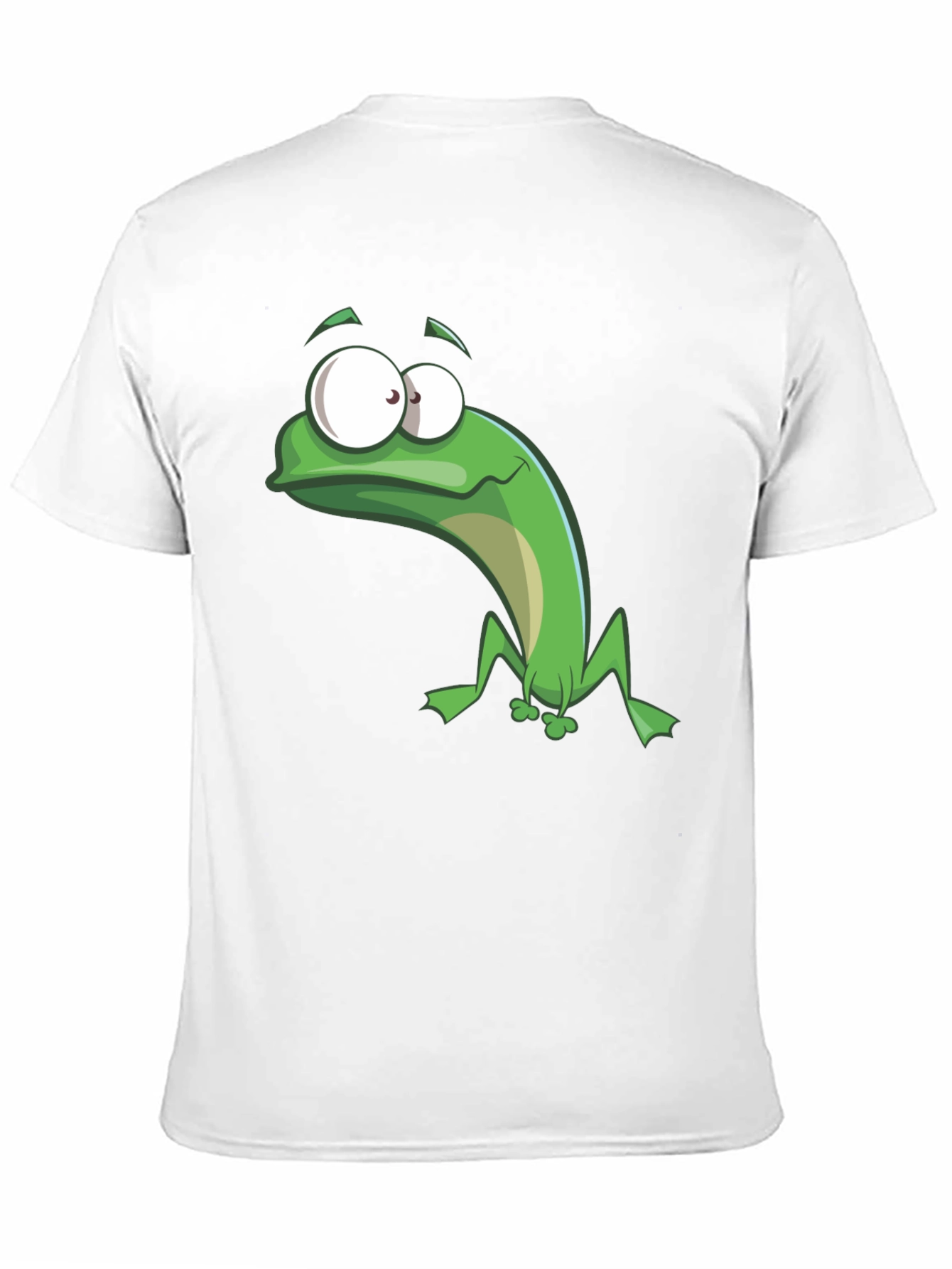 Black Funny Frog Graphic Tee - Black Cotton T-Shirt view 11