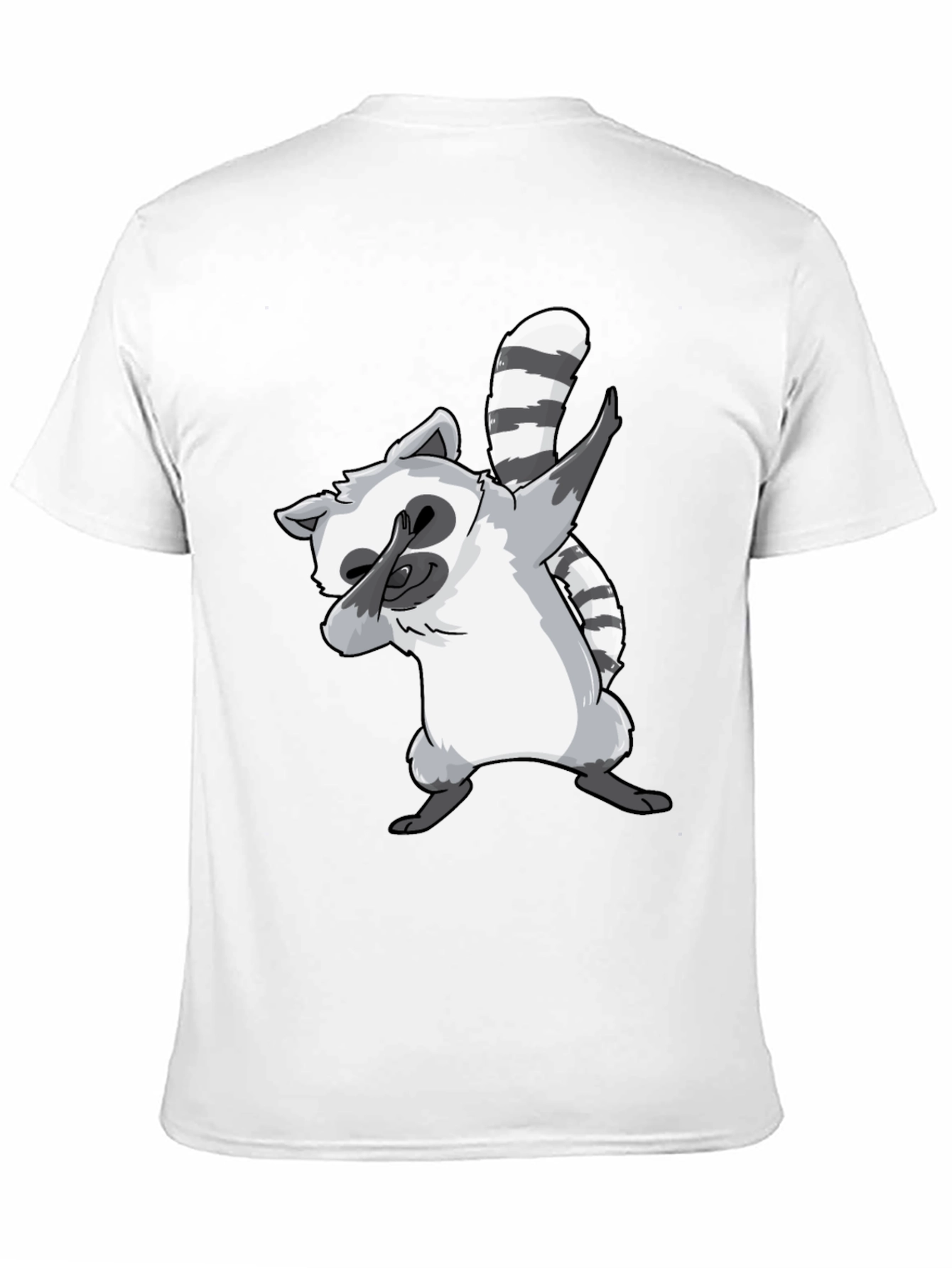 Black Dabbing Raccoon Graphic Tee - Cool & Fun Design view 11