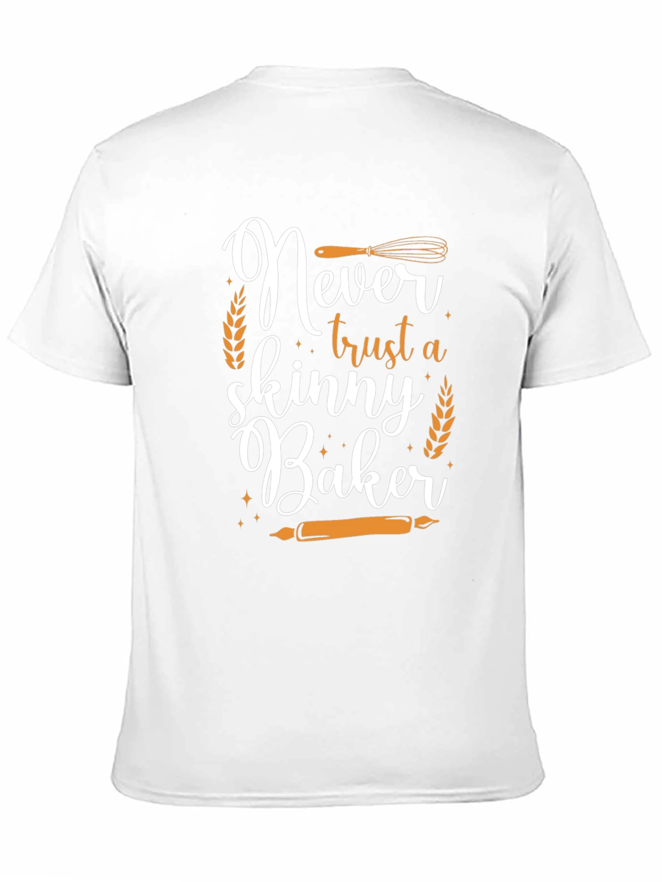 Black Never Trust a Skinny Baker Graphic Tee view 11