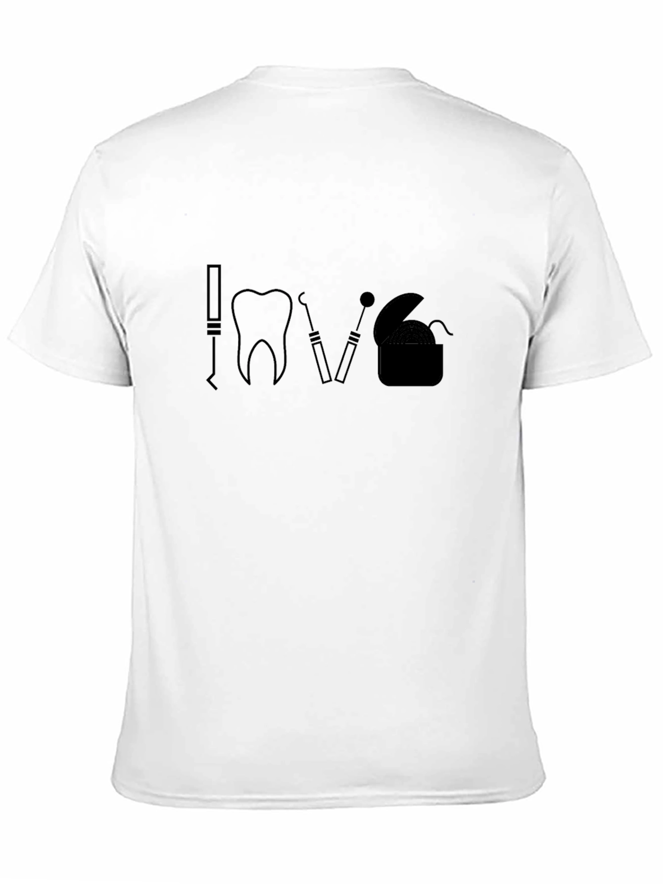 Black Dental Love T-Shirt - Dentist Gift view 11