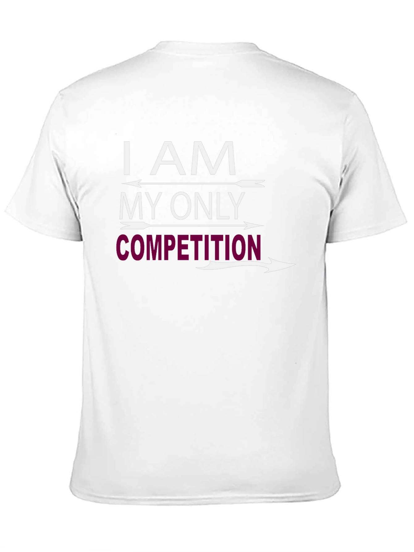 Black I AM MY ONLY COMPETITION Graphic T-Shirt view 11