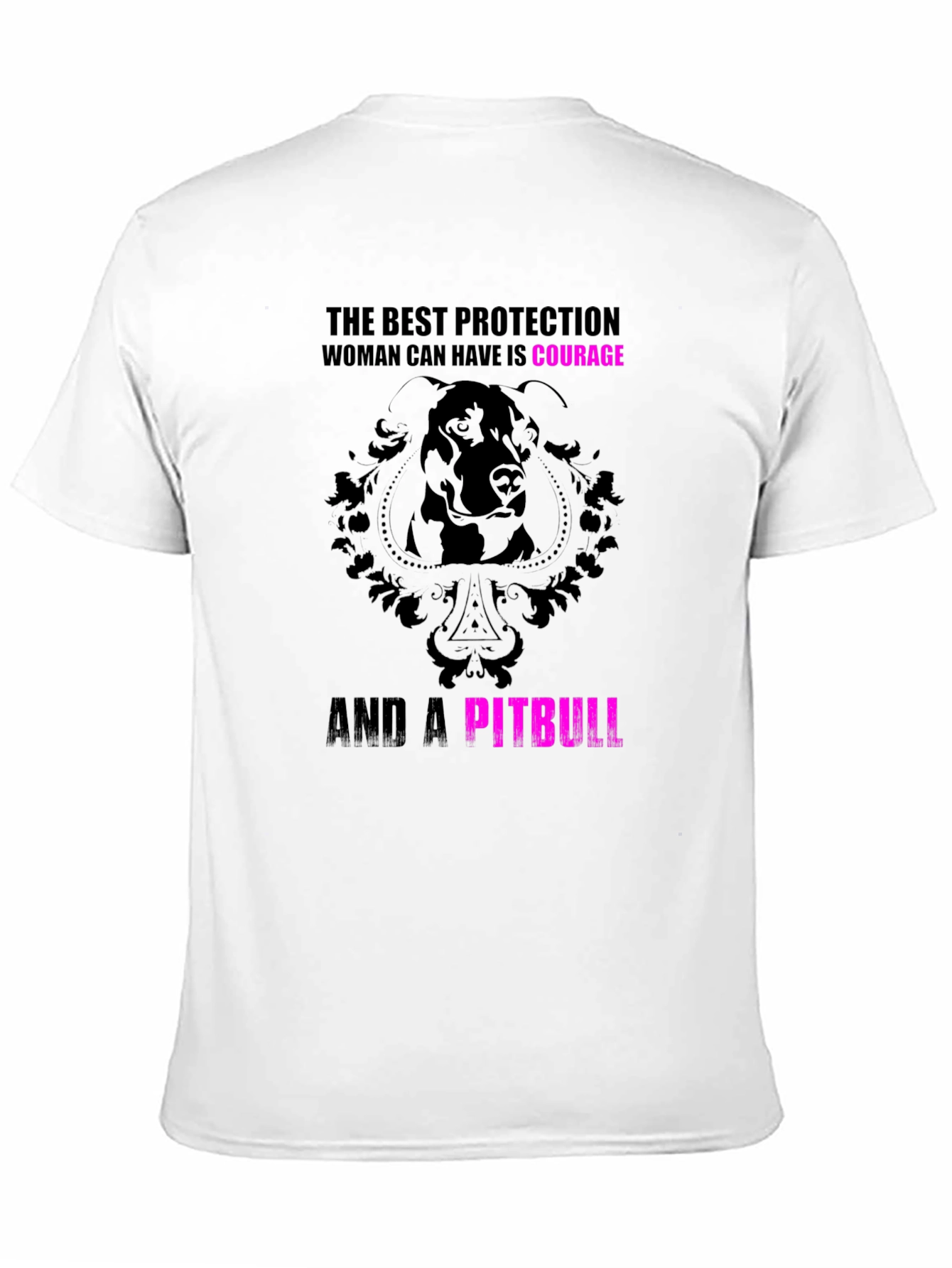 Black Courage & Pitbull Graphic Tee view 11
