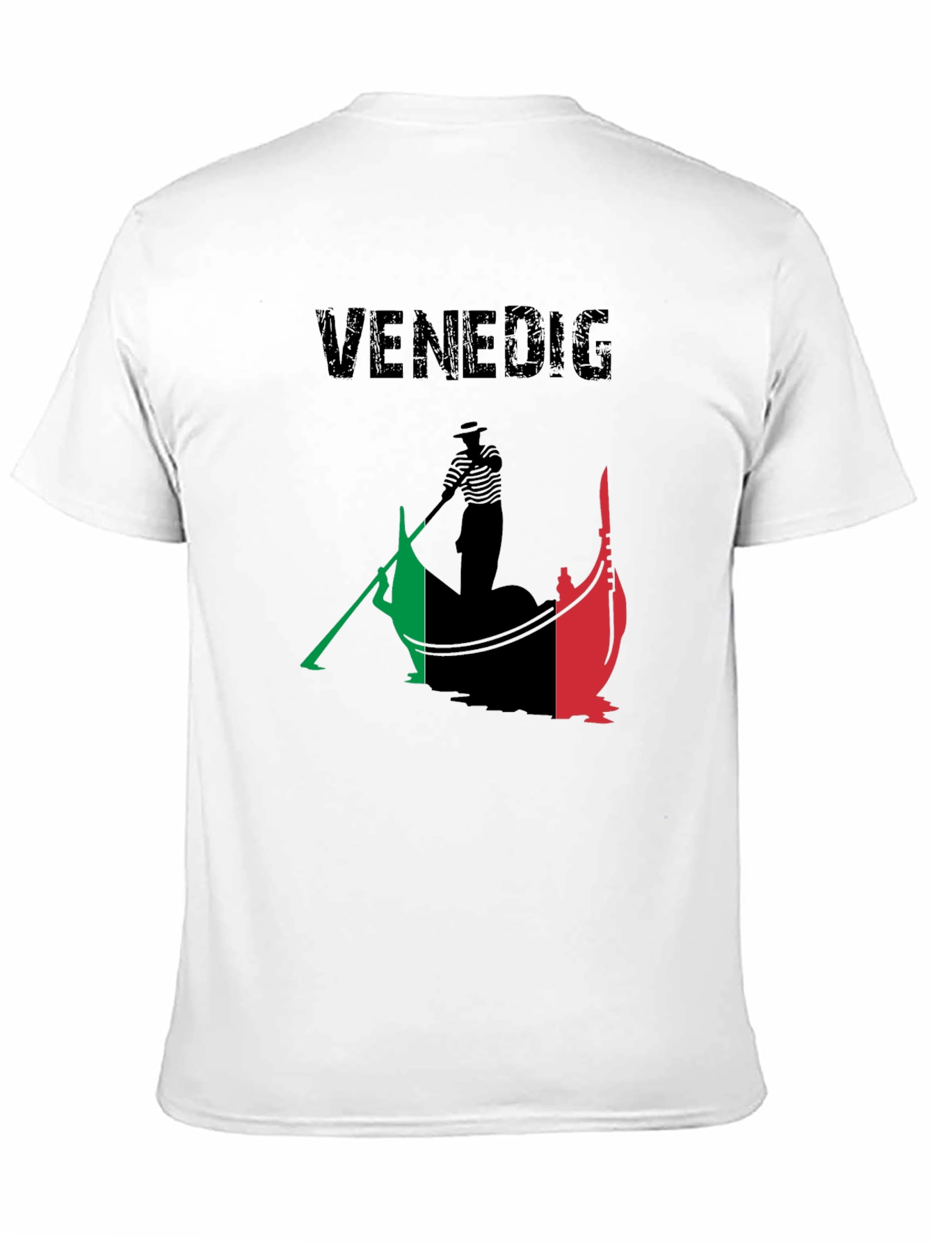 Black Venice Italy Gondola T-Shirt view 11