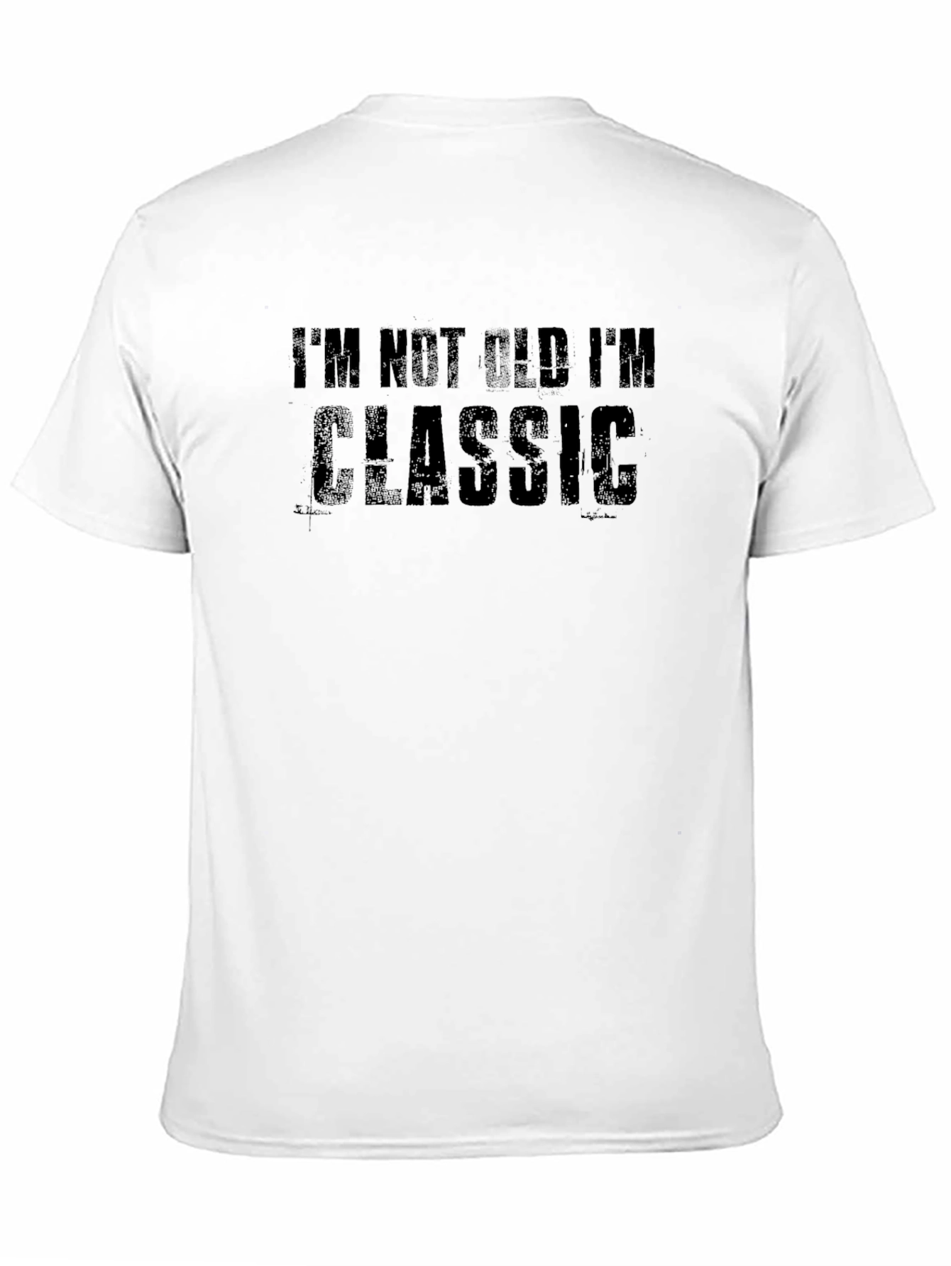 Black I'm Not Old I'm Classic Men's Black T-Shirt view 11