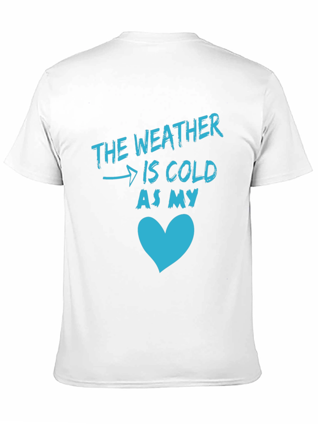 Black Cold Heart Graphic Tee - Men's Black T-Shirt view 11