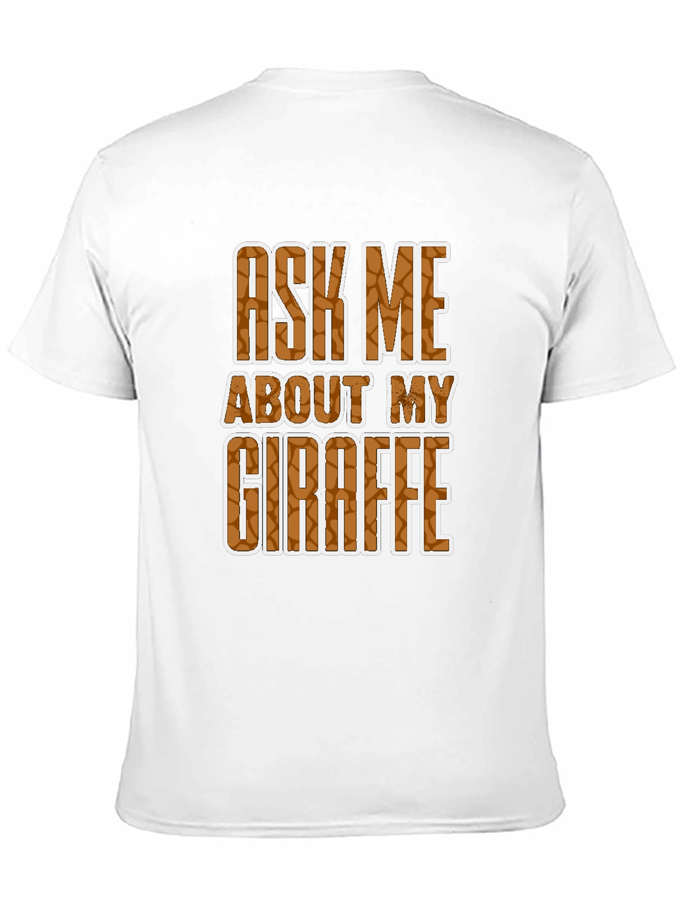 Black Ask Me About My Giraffe T-Shirt view 11
