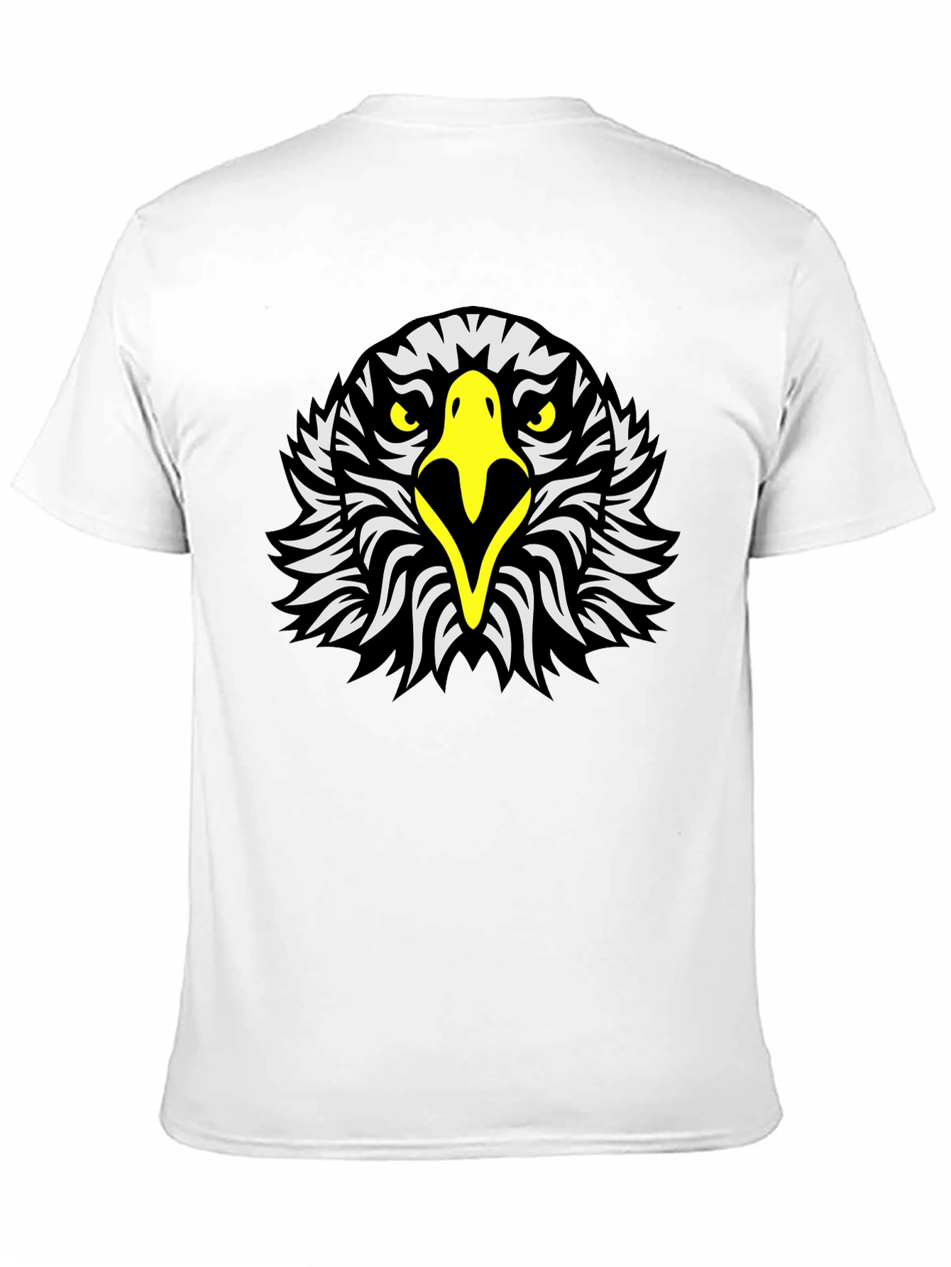 Black Eagle Head Graphic Tee - Black Short Sleeve Shirt view 11