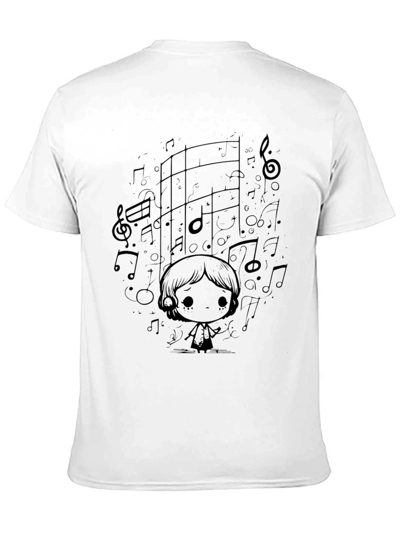 Black Music Lover Black T-Shirt view 11