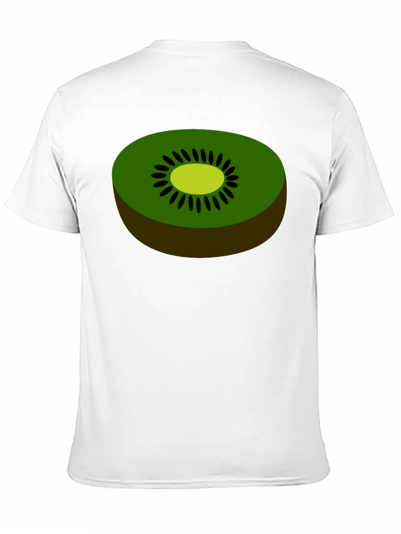 Black Kiwi Fruit Graphic Tee - Novelty Food Shirt view 11