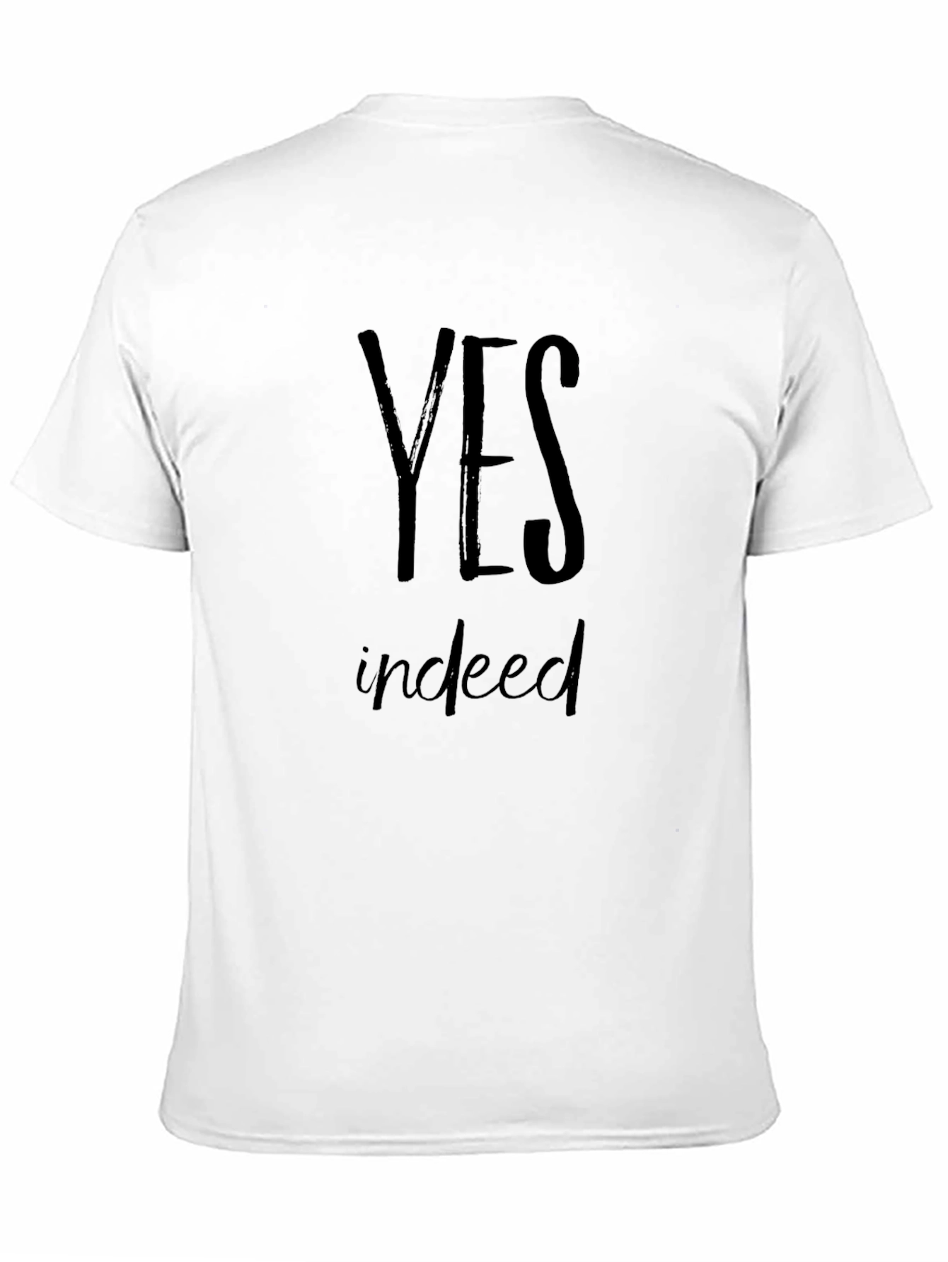 Black Yes Indeed Men's Black Graphic Tee view 11